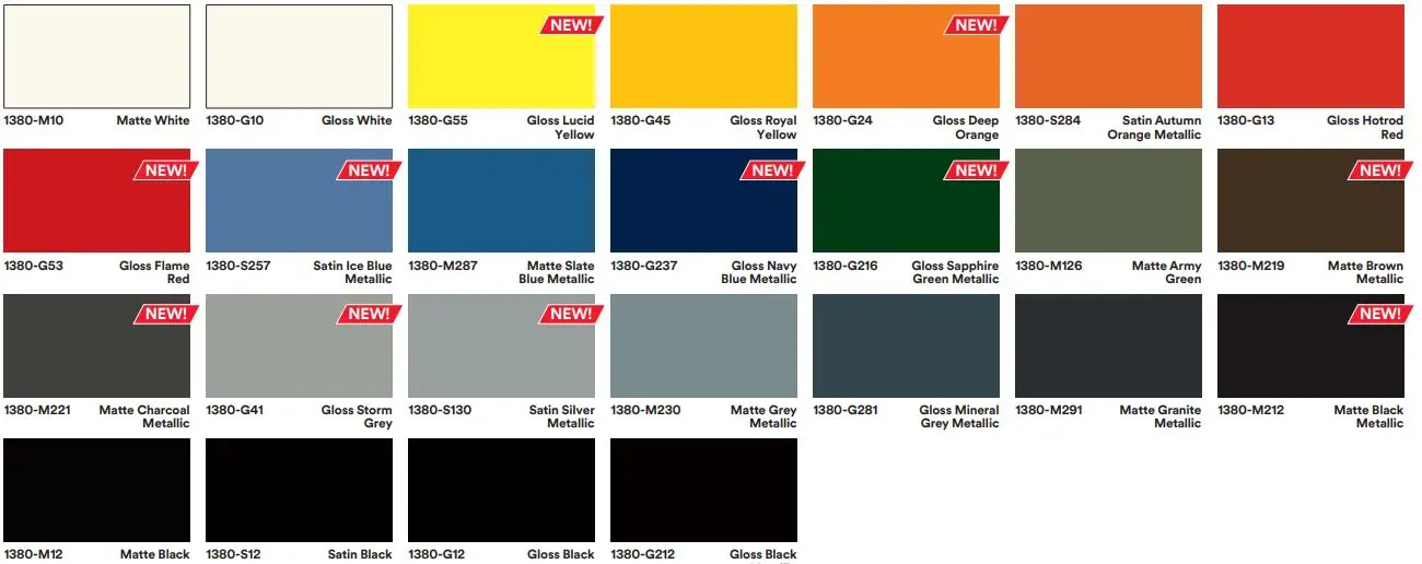 colores serie 3m 1380